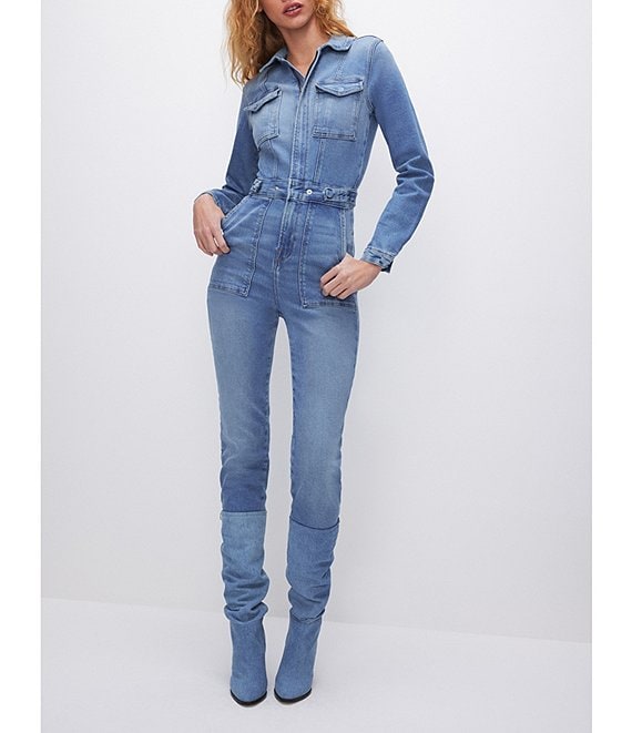 Streetwear Jeans Jumpsuit For Women Summer Clothes Zipper Up Denim