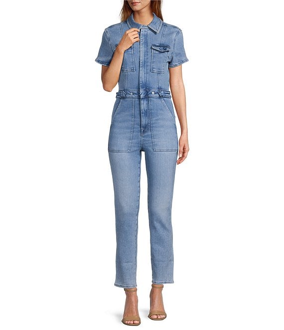 Jersey Low Back Straight Leg Dungarees