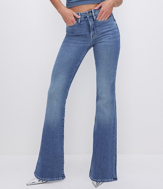 Good American Good Legs High Rise Flare Leg Jeans | Dillard's