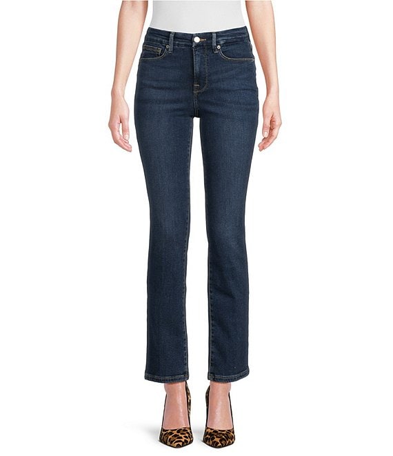 Good American popular straight leg high rise jeans