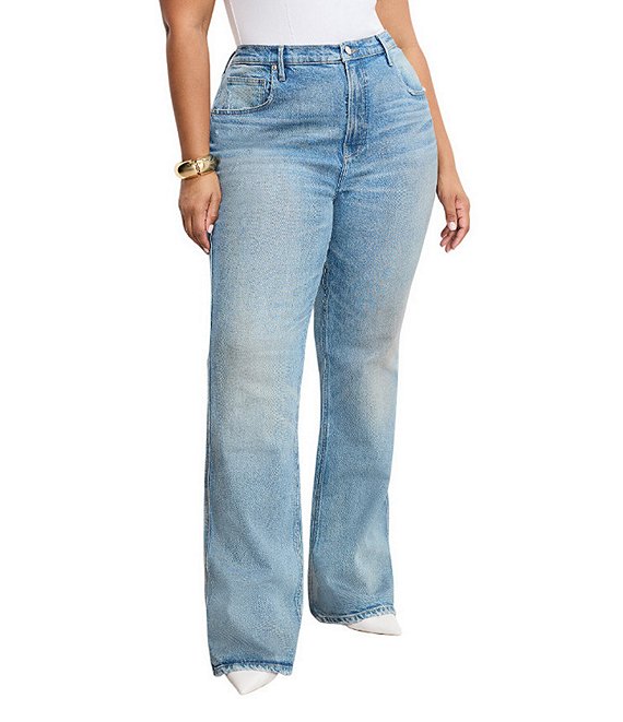 Good American Plus Size Good Cowboy High Rise Bootcut Denim Jeans, Indigo998 - Image 1