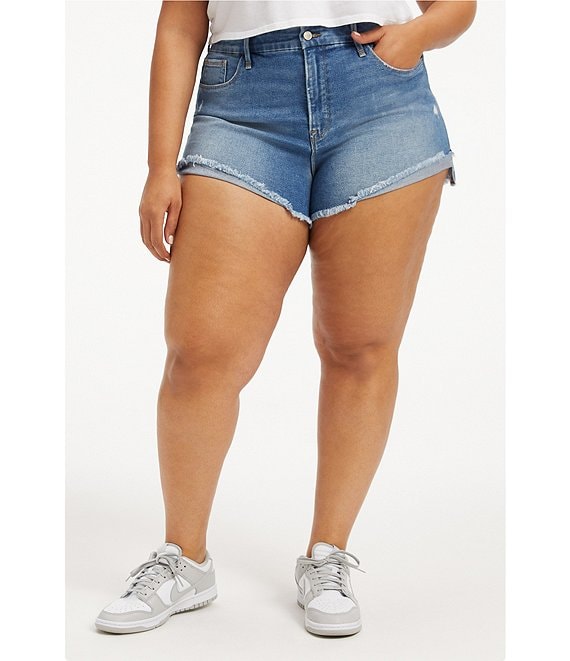 Jean Shorts Plus Size - Temu