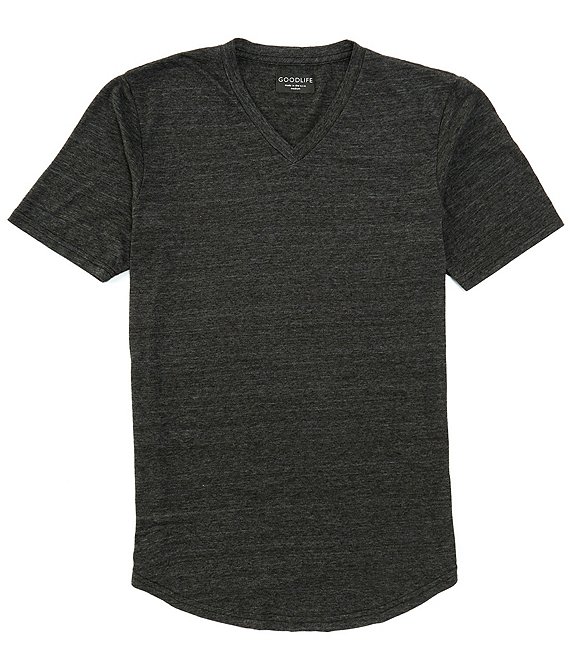 GOODLIFE Scallop V Neck sale Men's Shortsleeved Shirt