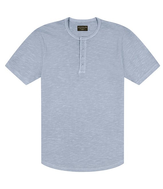 Goodlife Sun-Faded Short Sleeve Henley Shirt | Dillard's