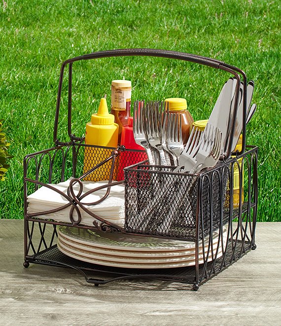 Gourmet Basics by Mikasa Loop Picnic Flatware Caddy | Dillard's