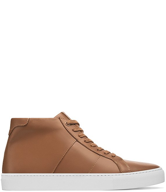 Color:Cuoio - Image 1 - Men's Royale High Leather Sneakers