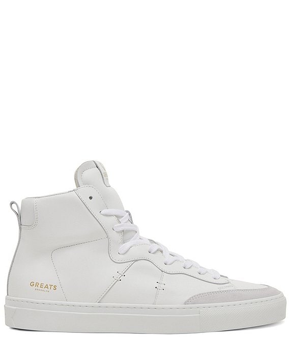 Color:Blanco - Image 1 - Men's Royale Leather High Top 2.0 Sneakers