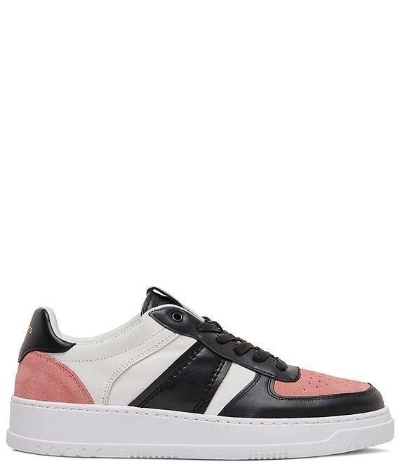 Color:Black/Pink - Image 1 - Men's Saint James Low Top Sneakers