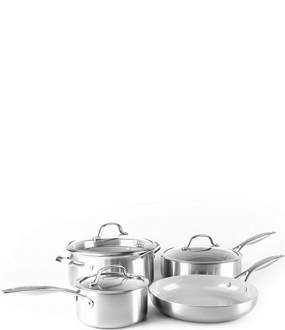 Pots and Pans Set, 7 Piece Nonstick Ceramic Cookware Set, Non