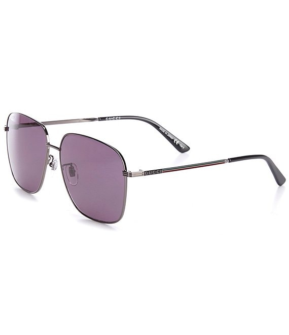 Gucci 60mm square discount sunglasses