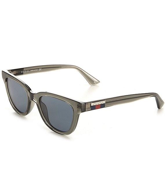 Black Acetate Rectangular-Frame Sunglasses | GUCCI® US