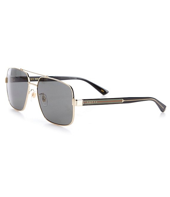 gold gucci aviator sunglasses
