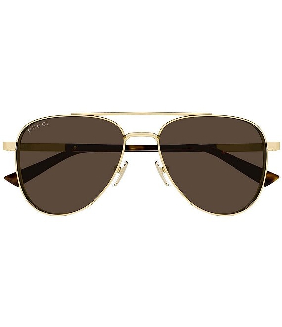 Gucci Men's Subtle Web 56mm Aviator Sunglasses | Dillard's