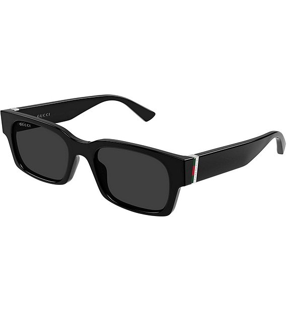 Gucci Men's Vertical Web GG2084 52mm Square Sunglasses