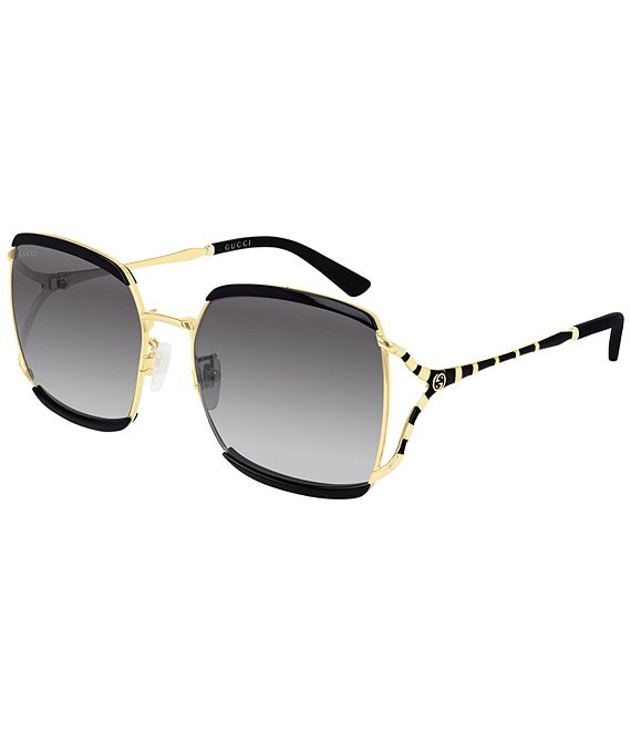 Gucci Square Metal Sunglasses