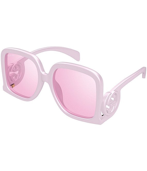 品揃え豊富で Gucci Women's Chaise Lounge 58mm Mirrored Statement Square 小物