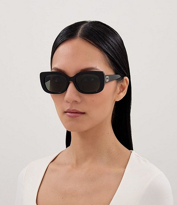 Gucci Women's GG Muse 55mm Rectangle Retro Sunglasses | Dillard's