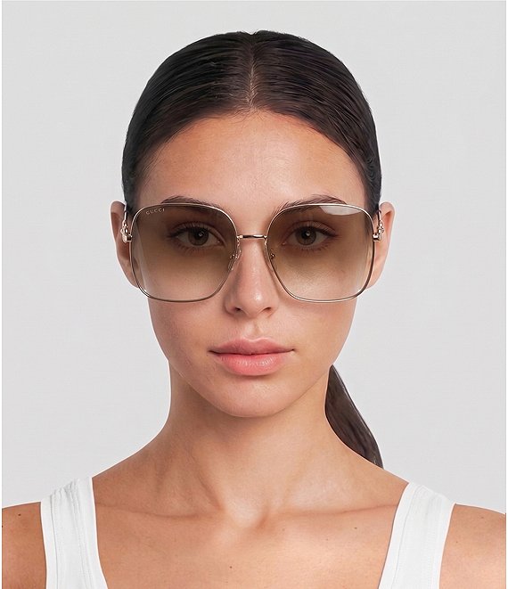 GUCCI サングラス スクエア GG0879S 001 ケース保存袋付き Gucci Women's GG0879S Square 61mm Sunglasses | Dillard's