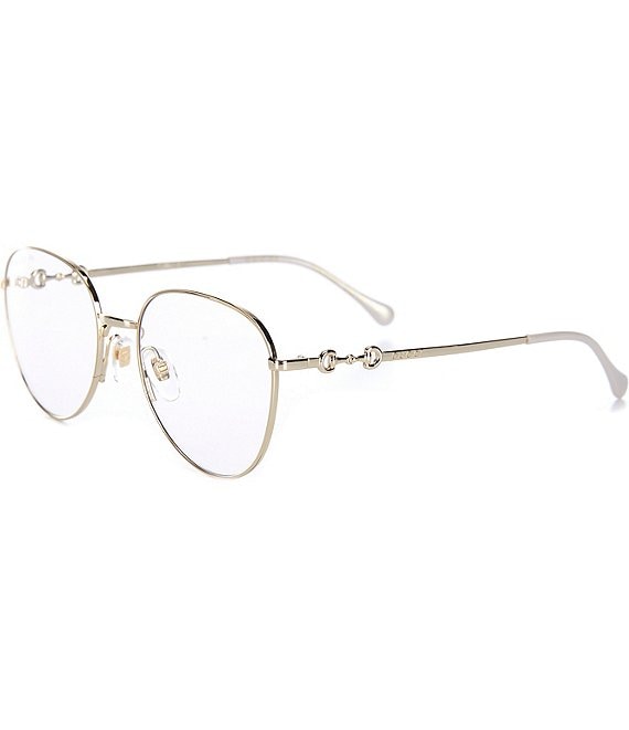 Color:Shiny Endura Gold - Image 1 - Women's Gg0880s 51mm Round Sunglasses