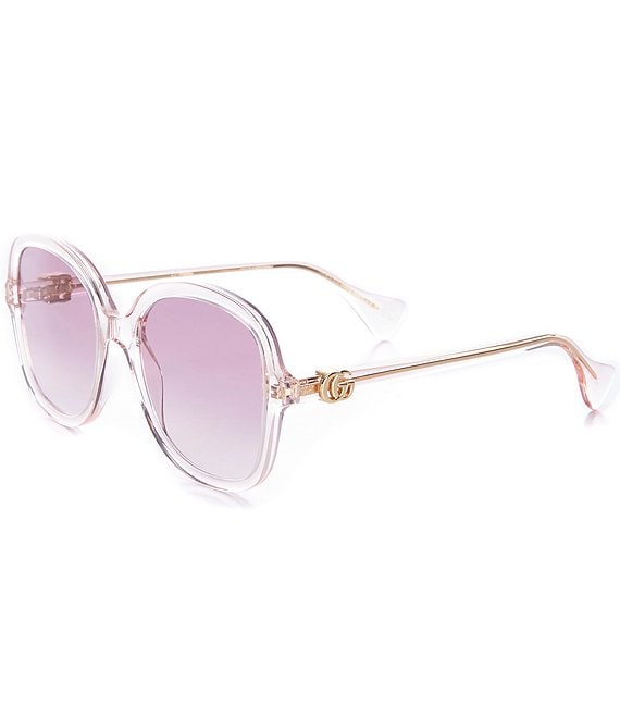 Color:Pastel Pink - Image 1 - Women's Gg1178S 56mm Butterfly Sunglasses
