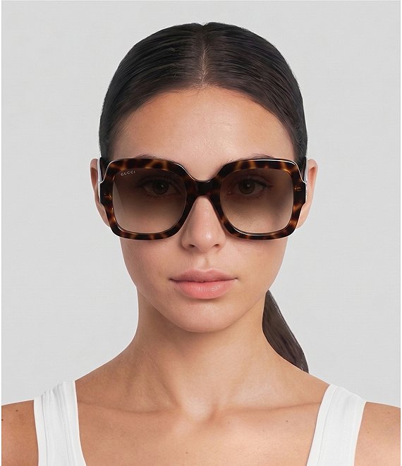 Gucci Women's GG1337S 54mm Tortoise Square Sunglasses | Dillard's