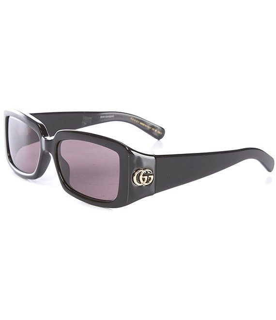 GG rectangular sunglasses in gold - Gucci | Mytheresa