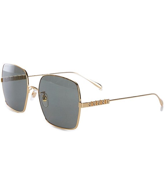 Gucci Women's GG1434S Lettering 57mm Square Sunglasses | Dillard's
