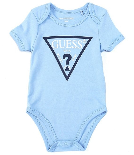 Guess Baby Newborn-24 Months Short-Sleeve Logo Bodysuit | Dillard's