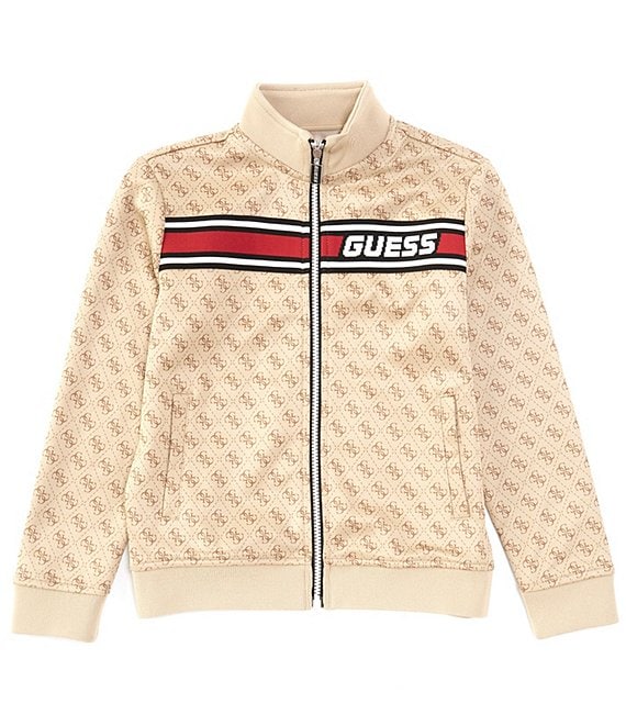 Guess Boys LS Active Top w Zip Mini Me