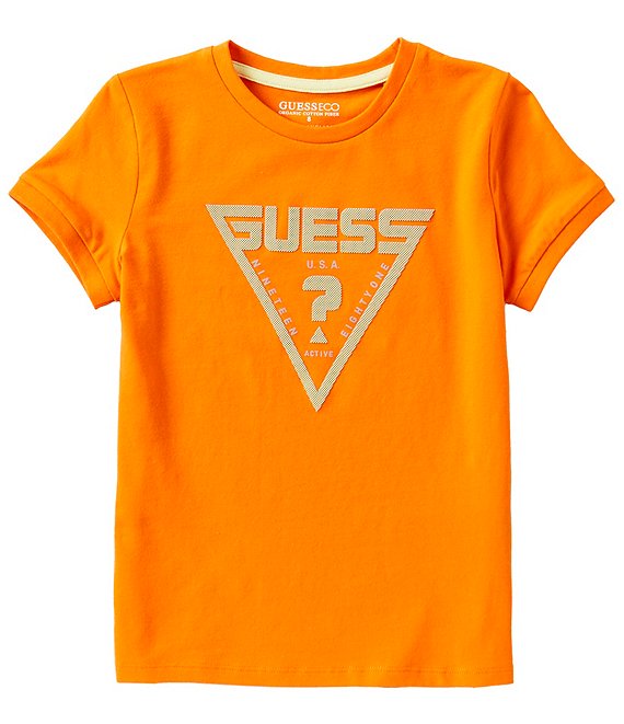 Guess Big Boys 8-18 Short Sleeve Gold Triangle Mini Me T-Shirt | Dillard's