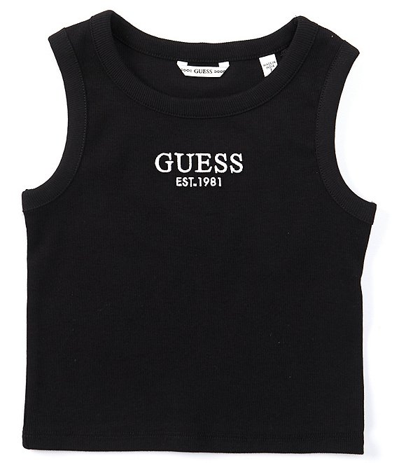 Guess logo tank best sale