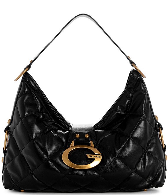 Guess Camden Quilted Hardware Handle Shoulder Bag