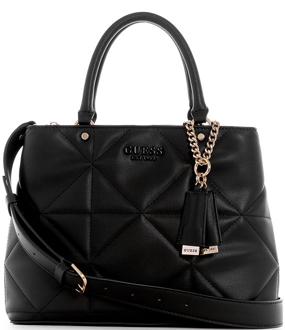 Guess Nerina Girlfriend Floral Quilted Satchel Bag