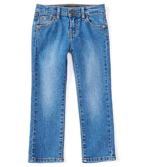 Color:Light Blue - Image 1 - Little Boys 2T-7 Core Stretch Denim Jeans