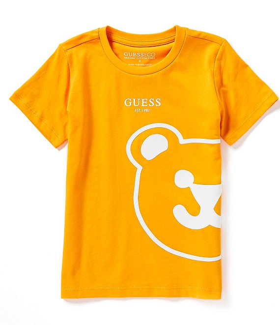 Guess Little Boys 2T-7 Short Sleeve Bear Graphic T-Shirt | Dillard's