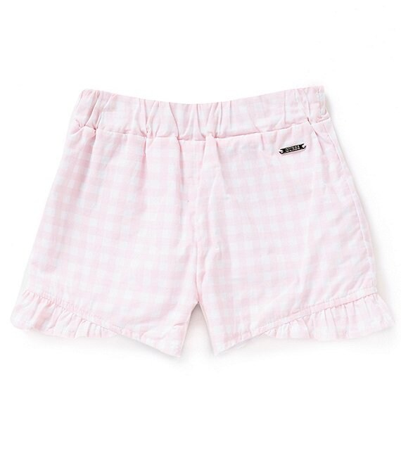 Guess Little Girls 2T-7 Ruffle Hem Gingham Shorts | Dillard's