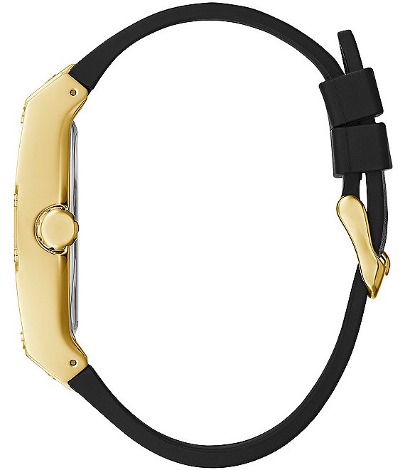 Guess Men's Black And Gold-Tone Square Multifunction Watch | Dillard's