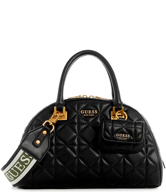 Buy GUESS Zipper Closure PU Women's Stephi Girlfriend Satchel Handbag |  Shoppers Stop