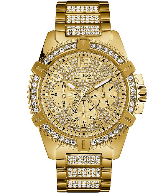 Guess Ladies Gold Plated Crystals Bracelet
