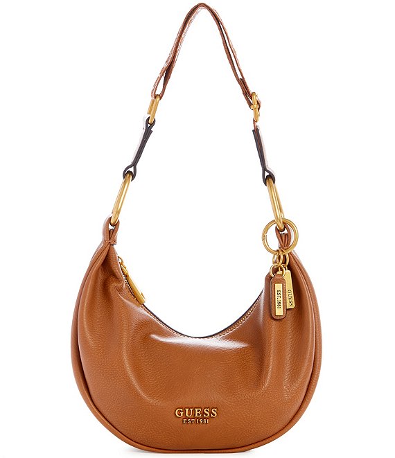 Buy GUESS Black Solid Hobo Bag - Handbags for Women 8381537 | Myntra