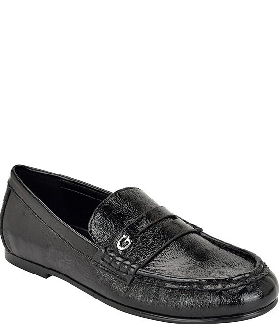 Guess Raivo Leather Penny Loafers