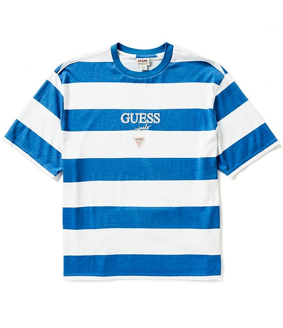 Guess Short Sleeve Rugby-Stripe T-Shirt | Dillard's