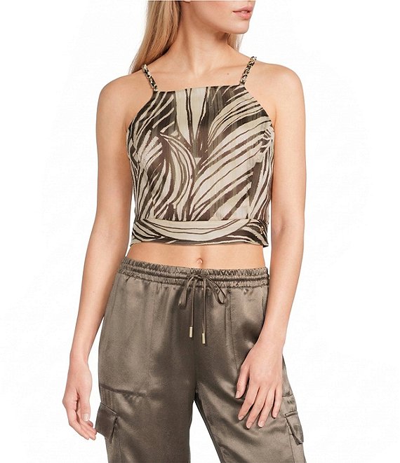 Guess Sleeveless Gaelle Cropped Top