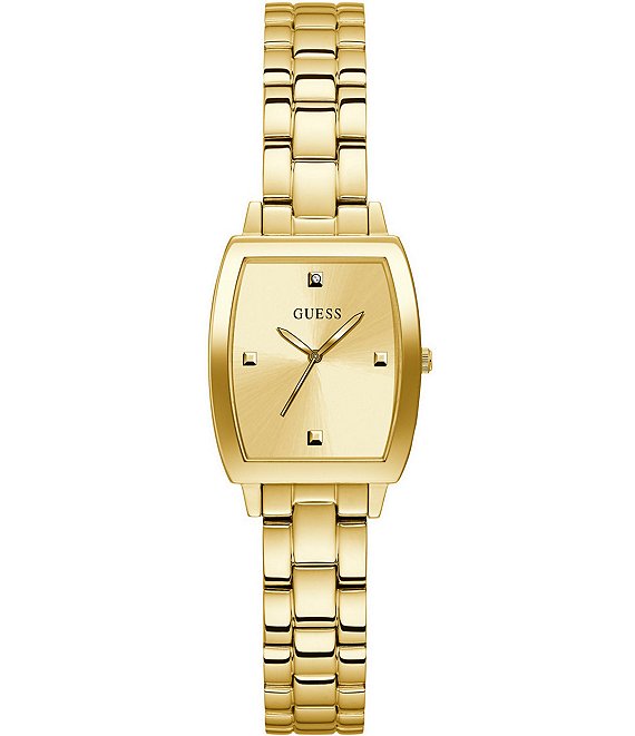 Amazon.com: GUESS Gold-Tone Multi-Chain Bracelet Watch with Self-Adjustable  Links. Color: Gold-Tone (Model: U1117L2) : Clothing, Shoes & Jewelry