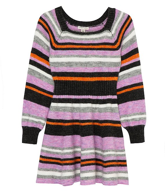 Habitual Little Girls 4-6X Striped Sweater Dress