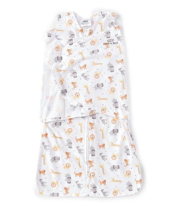 HALO® Baby 3-6 Months SleepSack® Wearable Blanket Swaddle -Jungle Animal Print