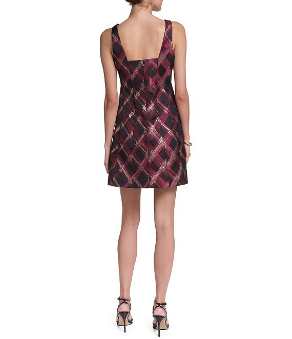 bhldn sleeveless square-neck taffeta a-line mini dress Halston Brocade Square Neck 26-32 Liana Asymmetrical Mini Dress Size:XS / US 4 This option will have