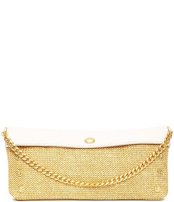 Hammitt Calla Lilly White Raffia Invitation Clutch