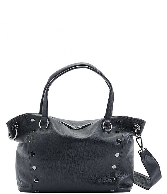 Women's Rivet Leather Clutch Bag