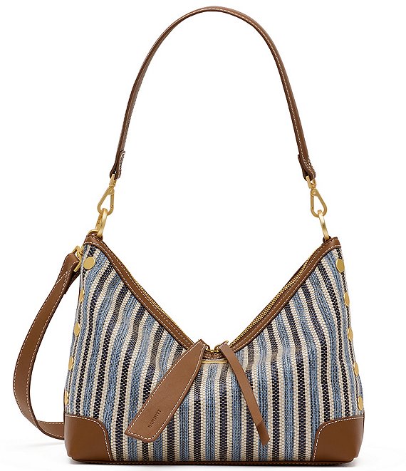 Hammitt Grace Cabana Blue Stripe Shoulder Bag